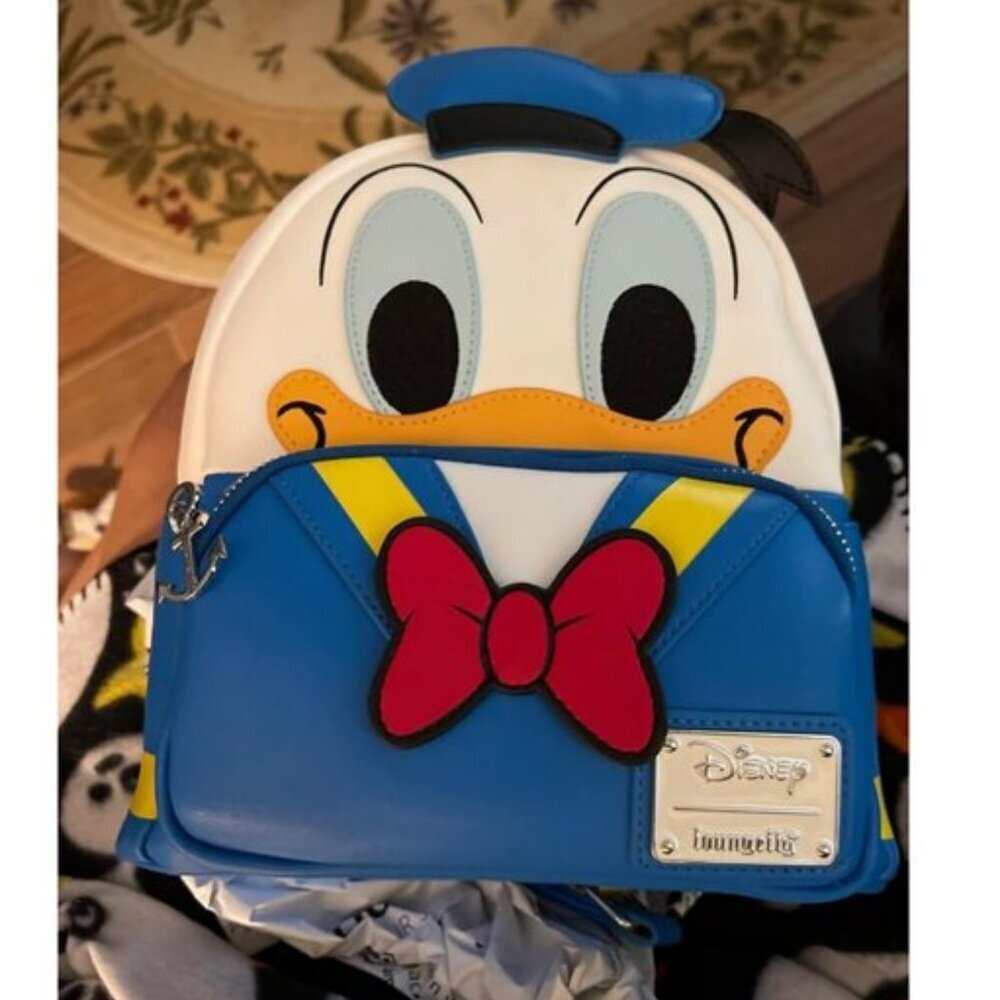 🆕Loungefly Disney Donald Duck Cosplay Mini Backpack Purse